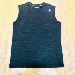 Reebok workout gym tank top blue small